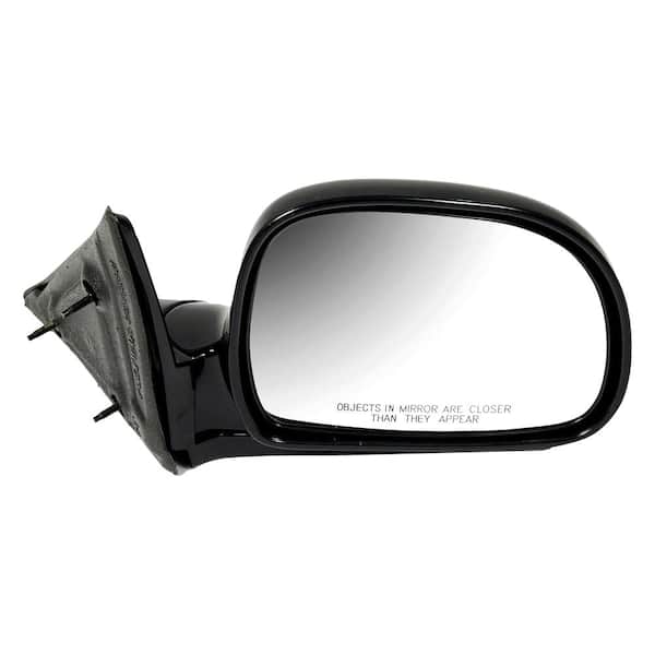 Side View Mirror - Right, Manual, Retractable Head, Black
