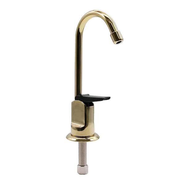Westbrass 6 in. Touch-Flo Style Pure Cold Water Dispenser Faucet, Polished Brass