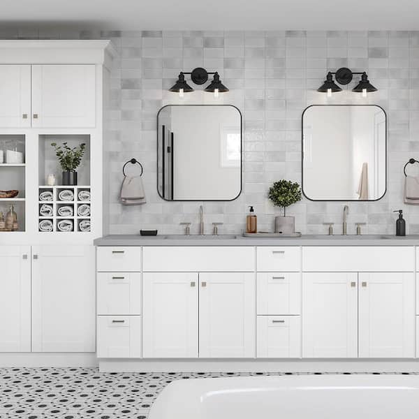 Hampton Bay 30 in. W x 24 in. D x 34.5 in. H Assembled Sink Base Kitchen  Cabinet in Unfinished with Recessed Panel KSB30-UF - The Home Depot