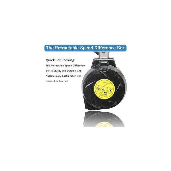 KIWDZFU 6 ft. Twin-Leg Self Retracting Lifeline with Rebar