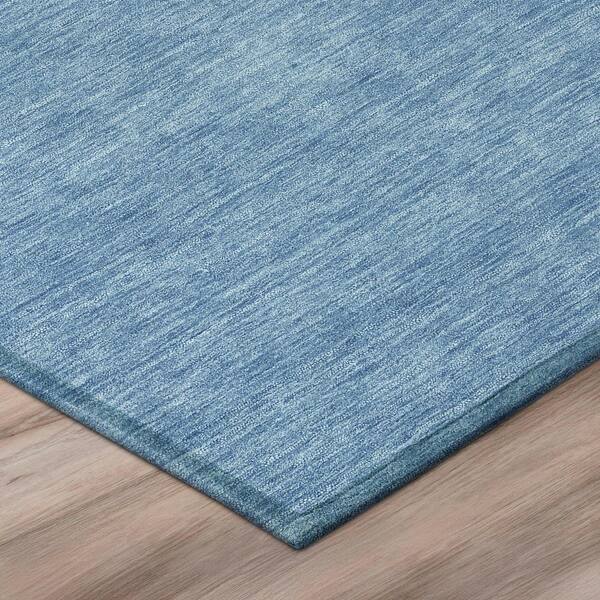 Chantille Machine Washable Indoor/Outdoor Abstract ACN3053 Denim 10 ft. x 14 ft. Area Rug