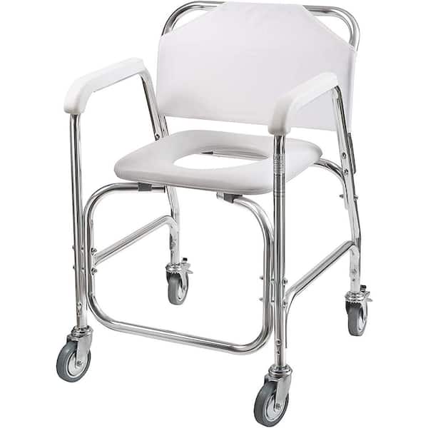 MABIS Chair Shower Transport White