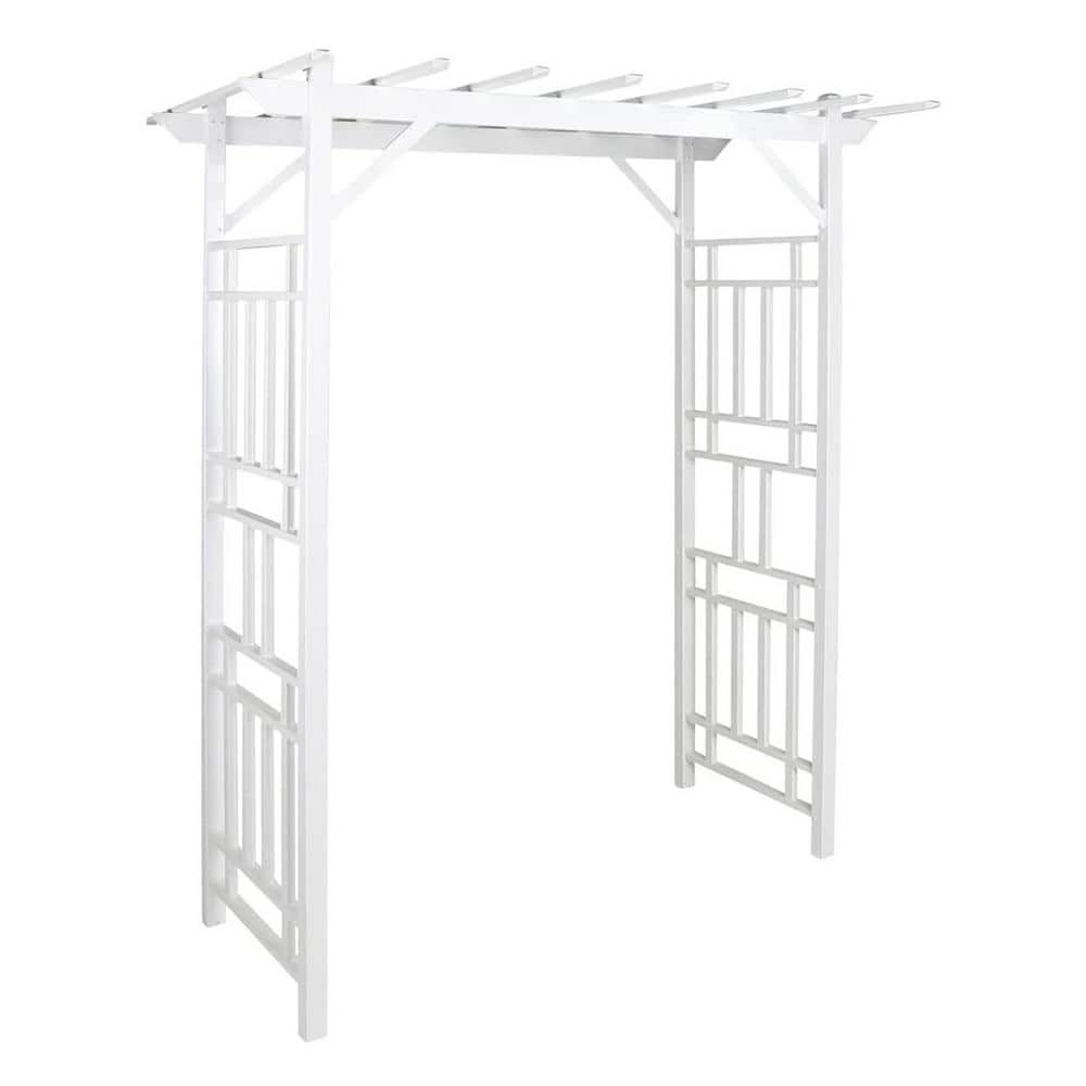85 in. x 72 in. W Plastic Arbor Patio Garden Arch