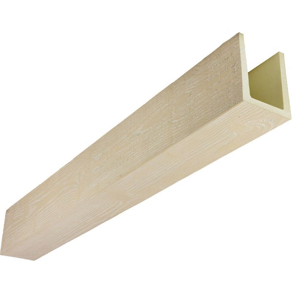 Ekena Millwork Heritage Timber 3.5 in. x 3.5 in. x 16 ft. Mena Vanilla Chai Faux Wood Beam