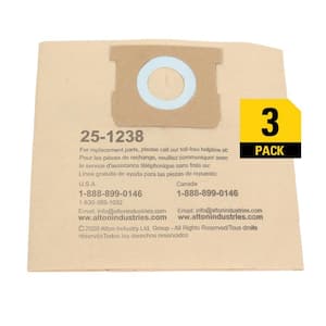 4 Gal. Original Manufacturer Filter Bags for Porter Cable/ Wet/Dry Vacuum (3-Pack)