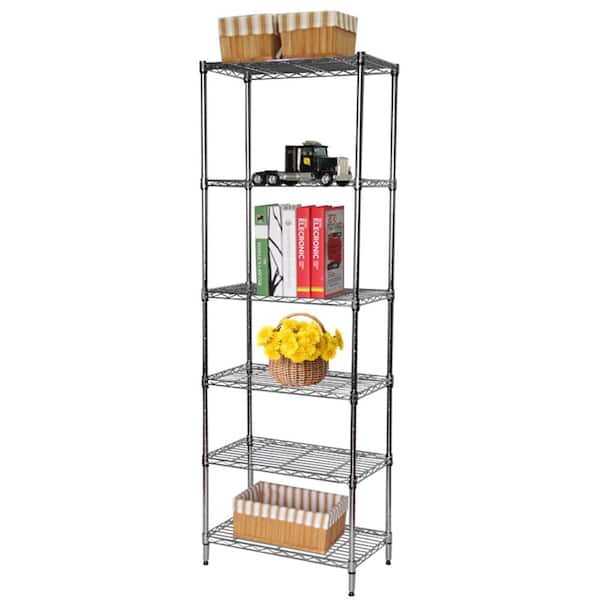 Hdx Chrome 6 Tier Metal Wire Shelving, Narrow Wire Shelving