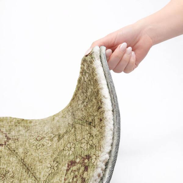 Dream Shag Premium Machine Washable Abstract ADS842 Brown 3 ft. x 4 ft. Area Rug