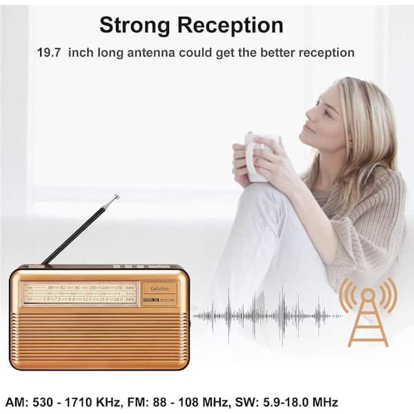 Radio Bluetooth EKIEUDL FM Radios With Best Reception, Portable Radio ...
