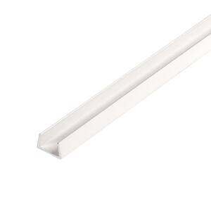 Outwater Plastics Black PVC U-Channel 9/16" | 46 Inch Lengths 2-Pack For Edge Protection & Framing