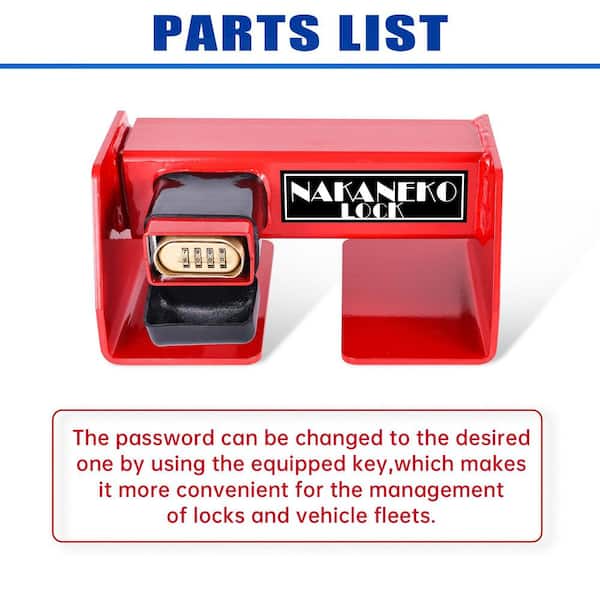 Heavy Duty Cargo Combination Padlock, Anti-Theft Door Lock, Bolt Cutter Resistant, Rust-Proof