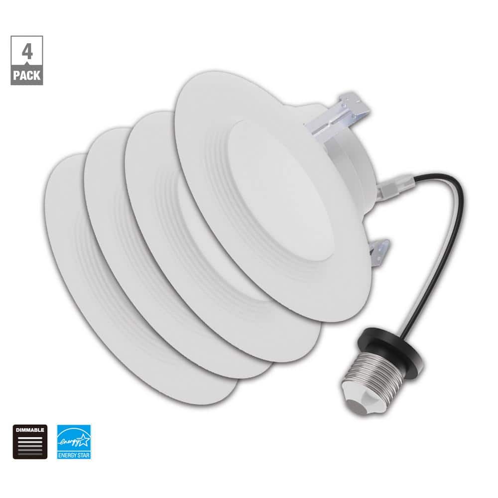 Reviews for EcoSmart 4 in. Integrated LED Recessed Retrofit Light Trim