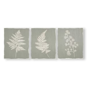 "Fallen Leaves Trio" Unframed Canvas Nature Art Print 48 in. x 20 in. (Set of 3)