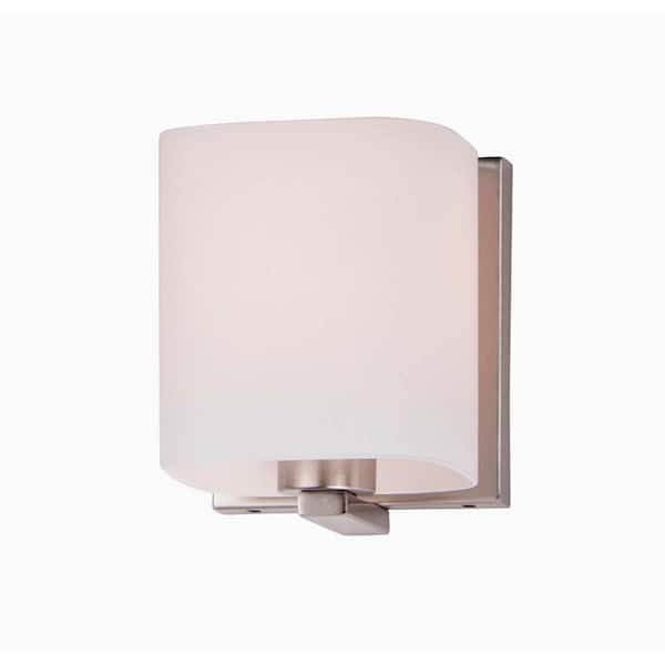 Maxim Lighting Wrap 4.75 in. Wide 1-Light Satin Nickel Vanity Light