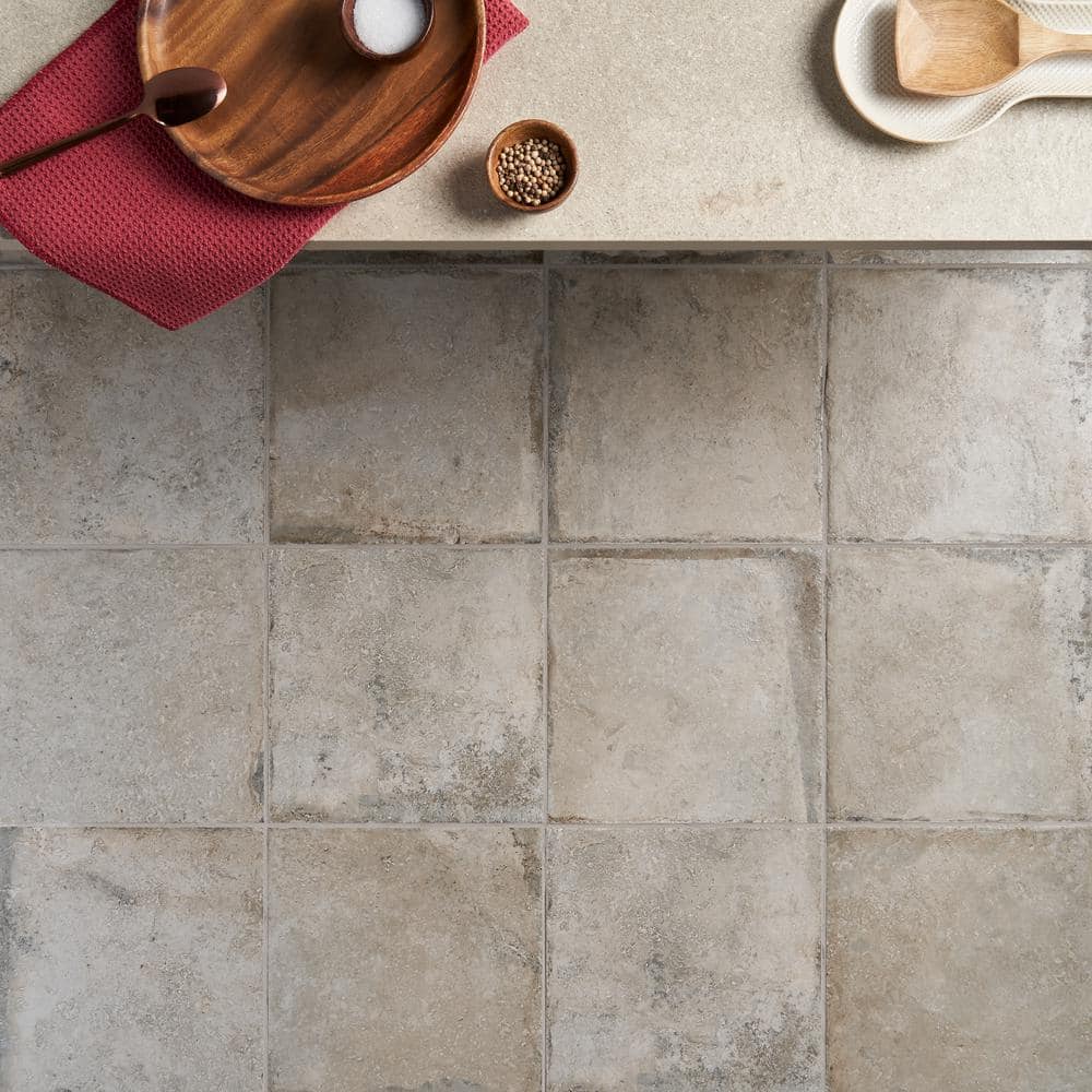 Efeso 12" x 12" Matte Porcelain Concrete Look Tile