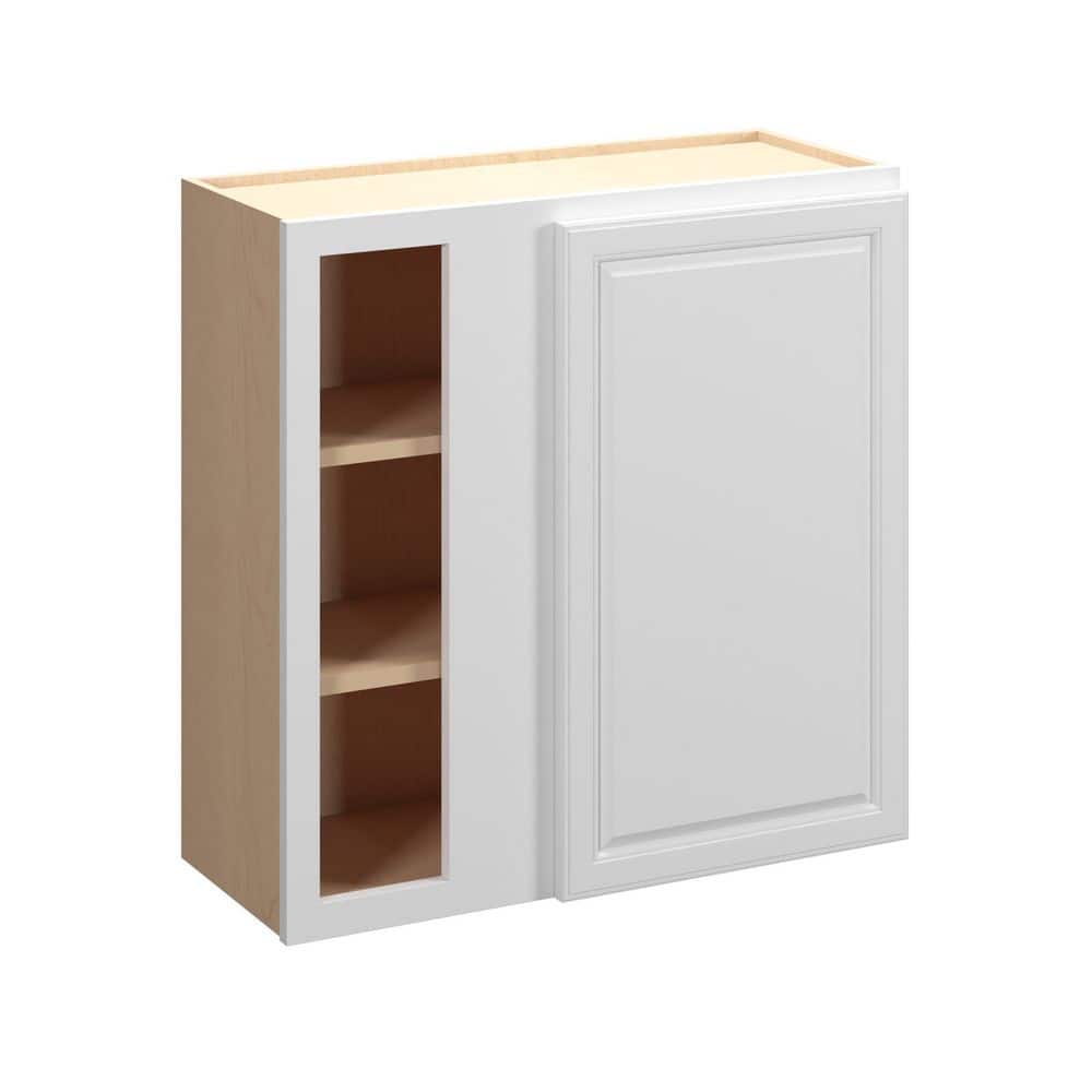 Brighton Raised 27 in. W x 30 in. H x 12 in. D in Painted White Plywood Assembled Wall Corner Blind Cabinet price history on PriceWatchPro