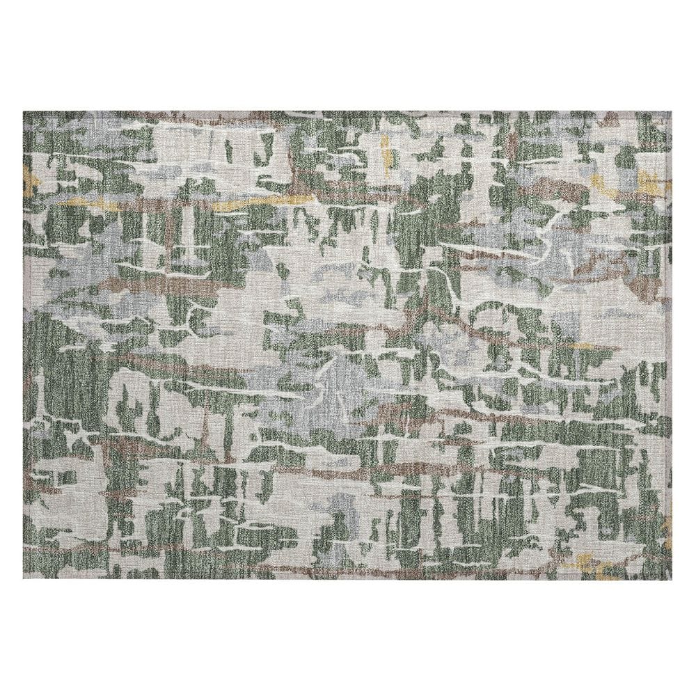 Chantille Machine Washable Indoor/Outdoor Abstract ACN2972 Basil 3 ft. x 4 ft. Area Rug price history on PriceWatchPro