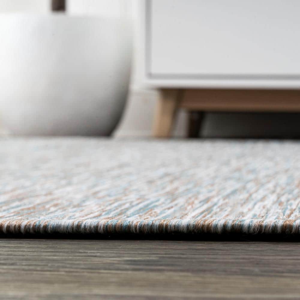 Ethan Square Light Gray Solid Synthetic Easy Care Area Rug