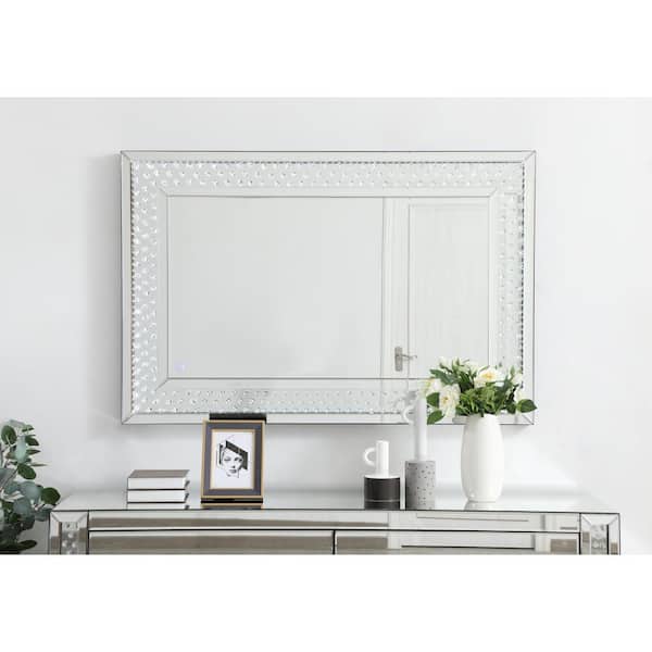 Unbranded 48in H x 32in W rectangle Clear LED Mirror