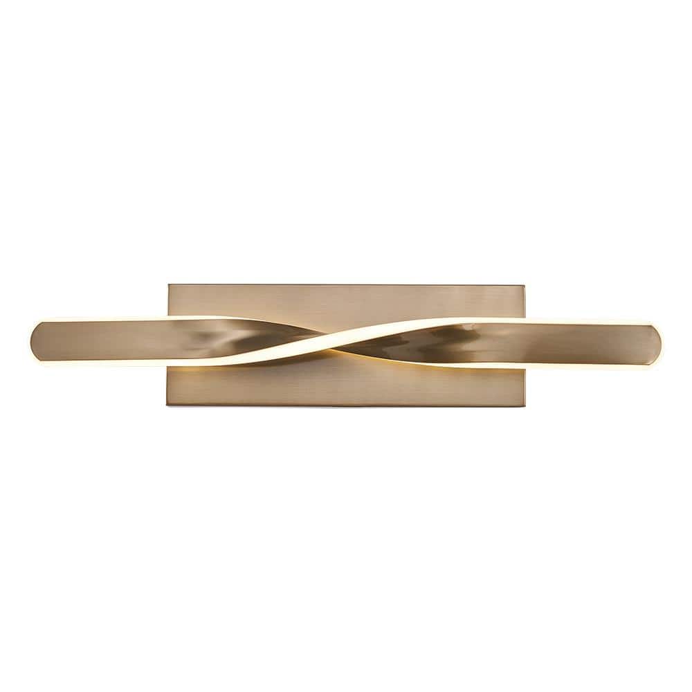 Monteaux Lighting 24 in. Integrated LED Gold Bathroom Vanity Light