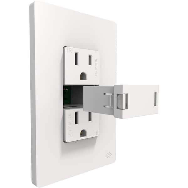 Swidget Decorator 15 Amp Smart Ready Tamper-Resistant Duplex Outlet White