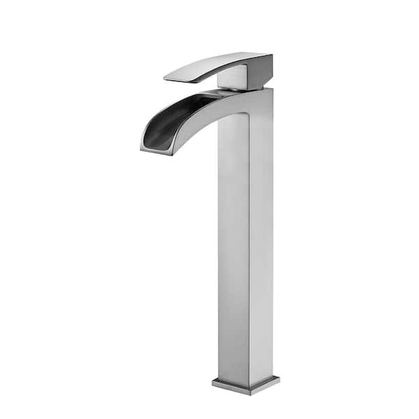 ROSWELL Belair Single Hole Single-Handle Bathroom Faucet in Brushed Nickel