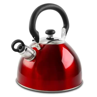 KitchenAid 7.6-Cup Stainless Steel Induction Teakettle with Whistle 48562 -  The Home Depot