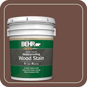 BEHR DECKplus 5 gal. #PPU5-18 Chocolate Swirl Solid Color