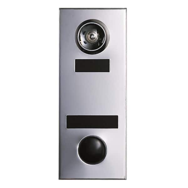 Auth-Chimes 145-Degree Anodized Silver Door Viewer with Mechanical Chime