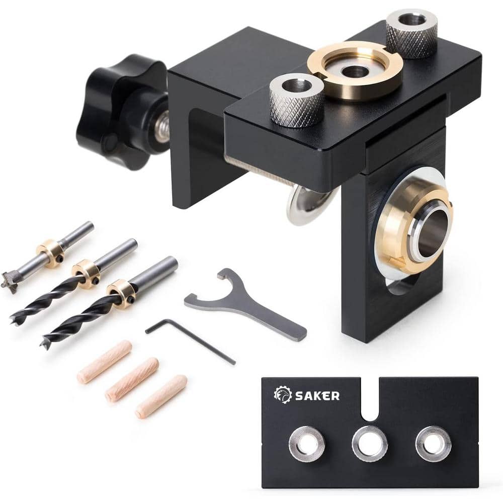 3 in 1 Adjustable Woodworking Drilling Locator Puncher Tools-Doweling Jigs 