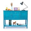 Merra 46 in. Blue Rectangle MDF Wood Sideboard 2 Drawer Buffet Modern  Console Table Credenza CCD-Y002-BL-BNHD-1 - The Home Depot