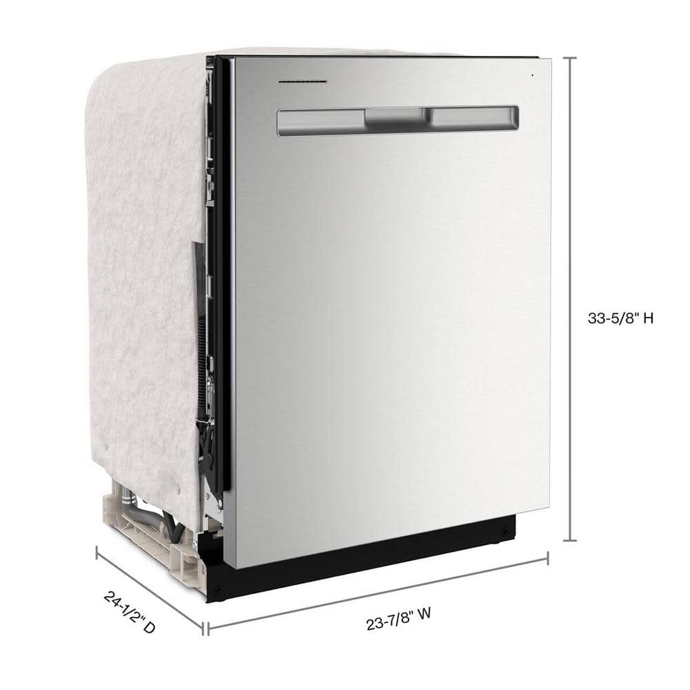 Top Control Stainless Steel Energy Star Dishwasher with Dual Power Filtration