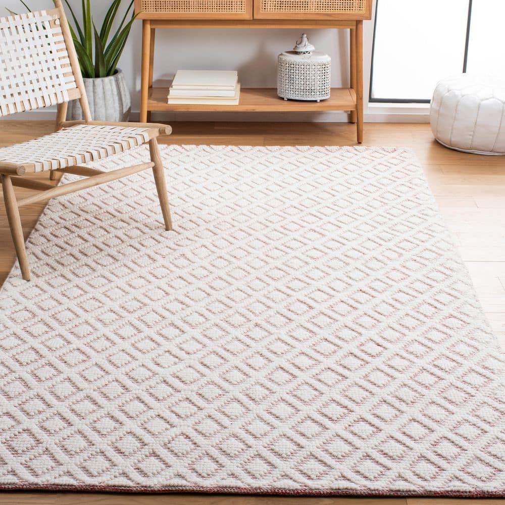 Vermont 4 ft. x 6 ft. Ivory/Red Geometric Area Rug price history on PriceWatchPro