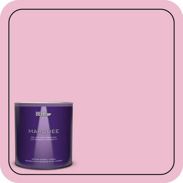 BEHR MARQUEE 1 qt. #P130-2A Dainty Pink Eggshell Enamel Interior Paint & Primer