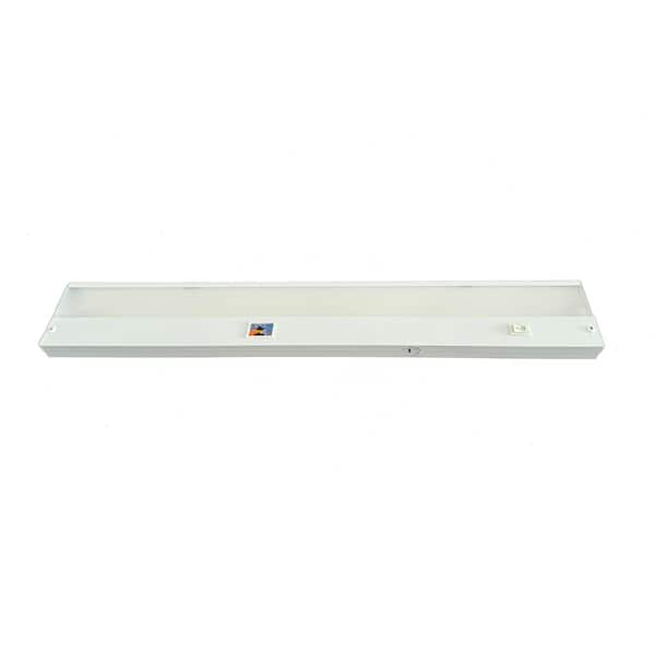 21 in. Hardwired/Plug-In White Finish Dimmable Integrated LED 5CCT Linkable Under Cabinet Light