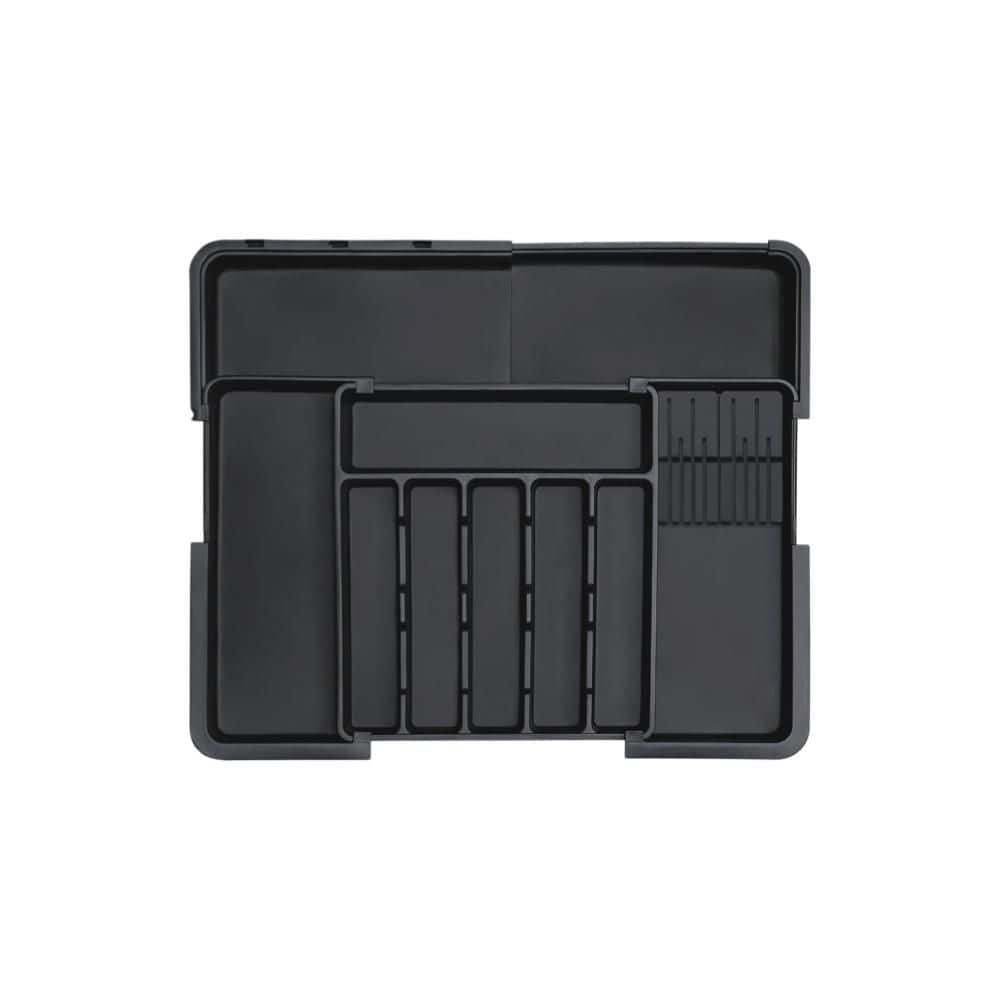 Drawer Organizer with Expandable for Kitchen Drawer Organizing, Utensil Storage and Flatware Organization, Black(1-Pack) price history on PriceWatchPro