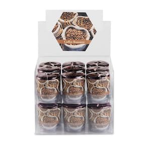 20-Hour Coffee Roastery Brown Scented Votive Candle (Set of 18)