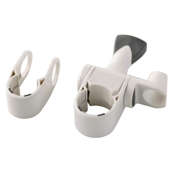Safety First Wall Bar Mount for Hand Held Shower in White (Grab Bar and Shower Head Not Included)