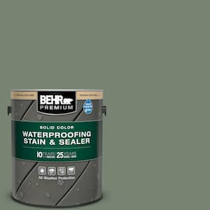 1 gal. #ICC-77 Sage Green Solid Color Waterproofing Exterior Wood Stain and Sealer