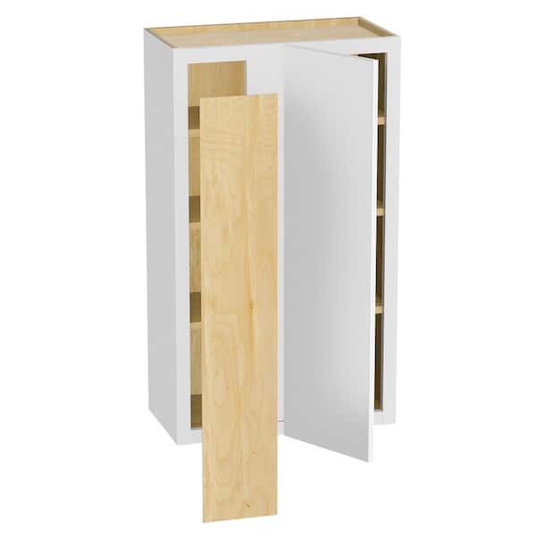 Home Decorators Collection Hargrove 24 in. W x 12 in. D x 42 in. H Assembled Plywood Blind Wall Kitchen Cabinet in Vesper White with Soft Close LH