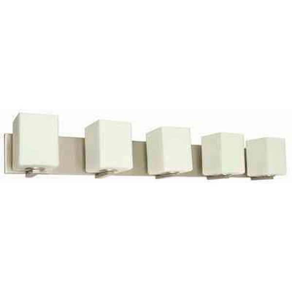Monument 5-Light Brushed Nickel Vanity Light