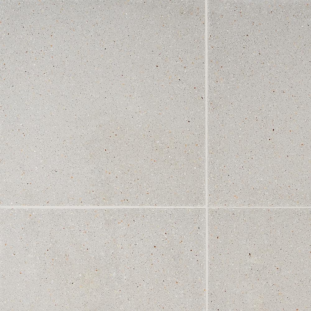 Durham Taupe Polished Terrazzo Cement Floor and Wall Tile