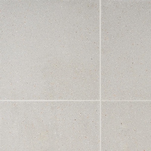 Raleigh Taupe Square 16.14 in. x 16.14 in. Polished Terrazzo Floor and Wall Tile (3.61 sq. ft. / Case)