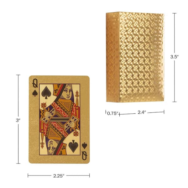 Luxury Gold Playing Cards Most Popular Gold Embossed Waterproof