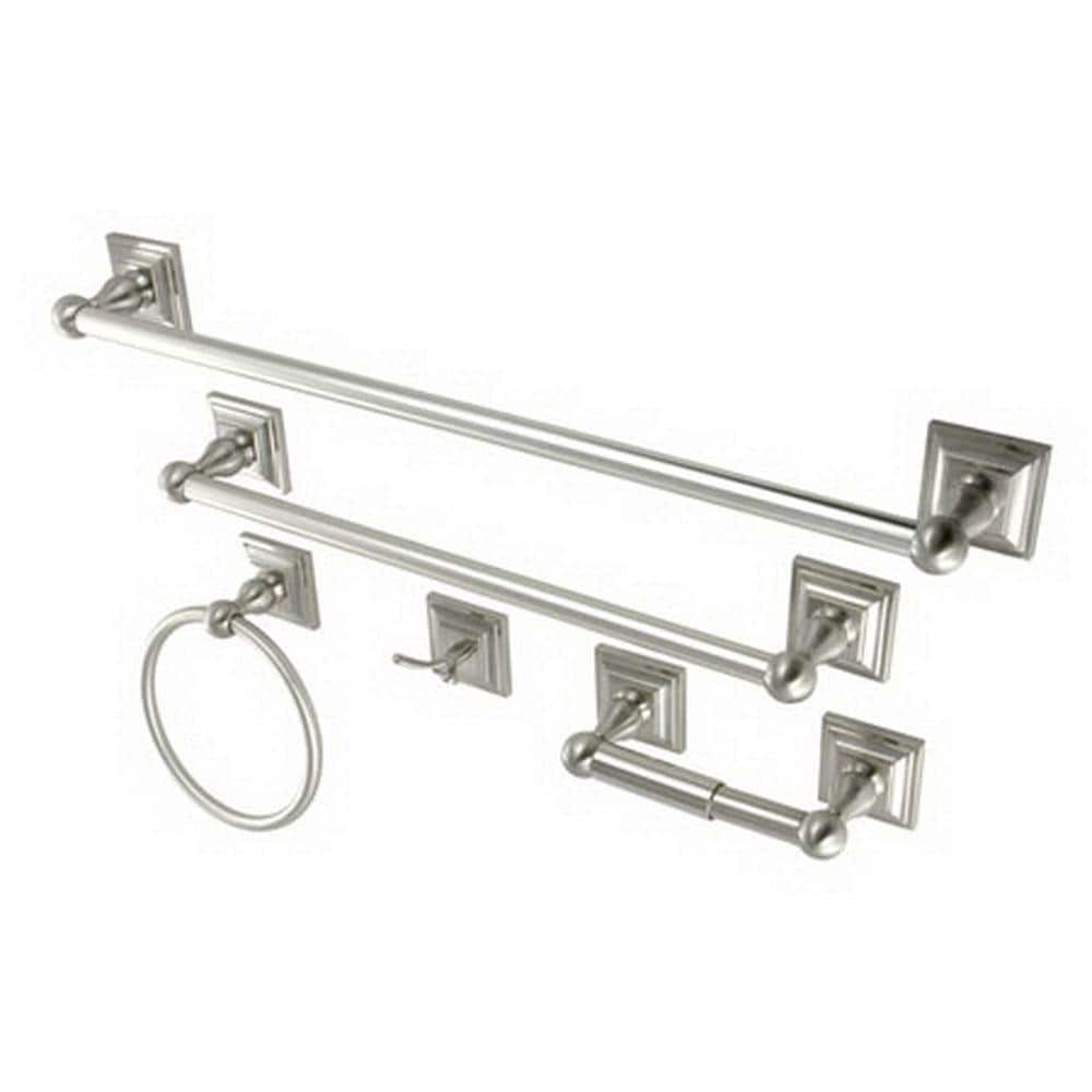 Serano 5-Piece Bathroom Accessory Set in Brushed Nickel price history on PriceWatchPro