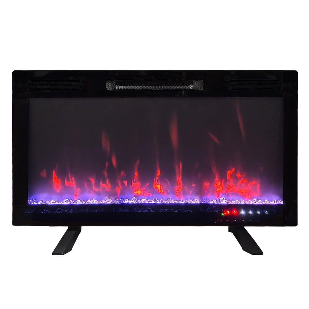 48 in. Wall Mount Metal Mirage 2 Electric Fireplace Black price history on PriceWatchPro