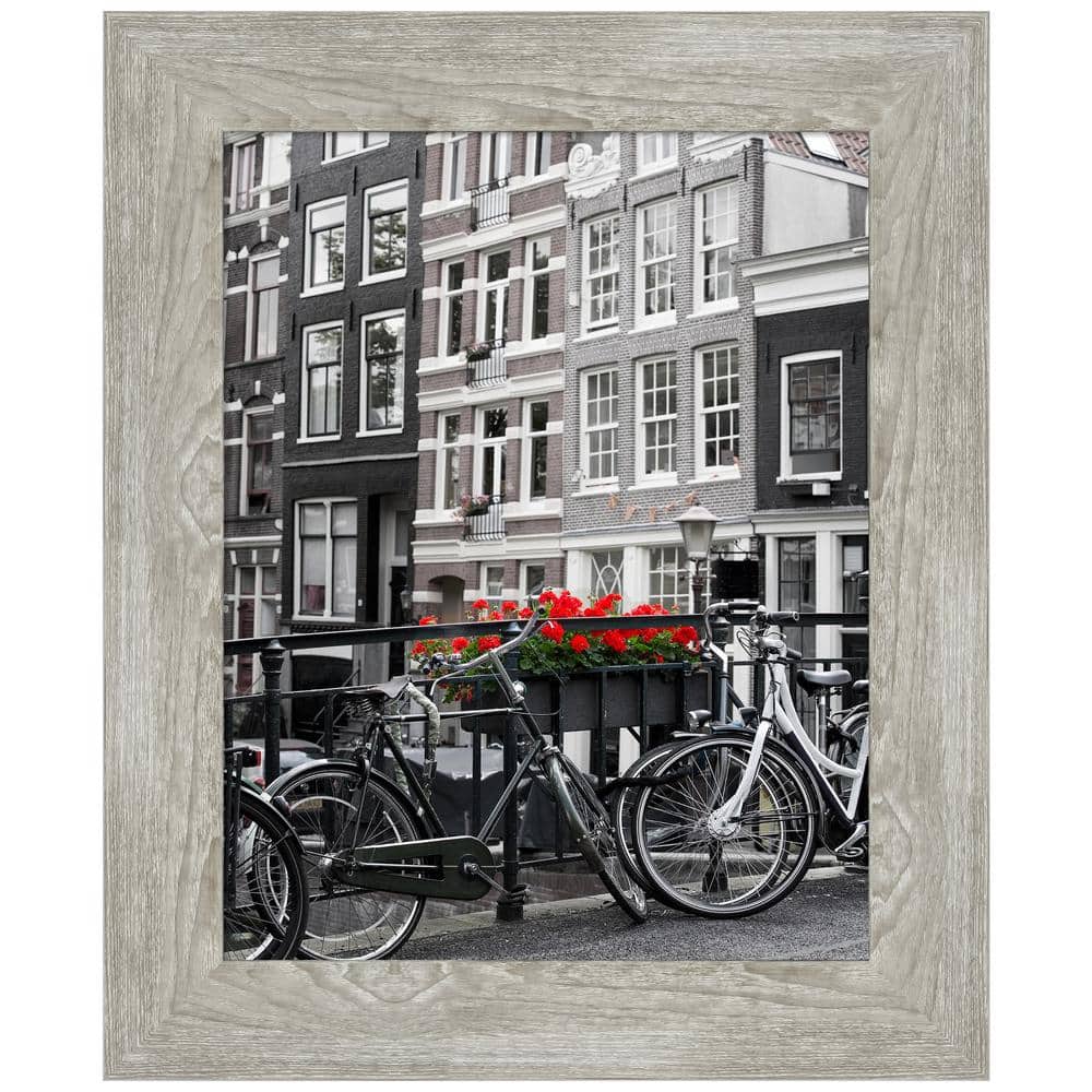 Dove Greywash Narrow 11x14 Wood Wall Frame