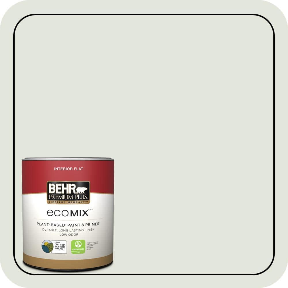 1 qt. #BL-W06 Whispering Waterfall Flat EcoMix Plant-Based Interior Paint & Primer price history on PriceWatchPro
