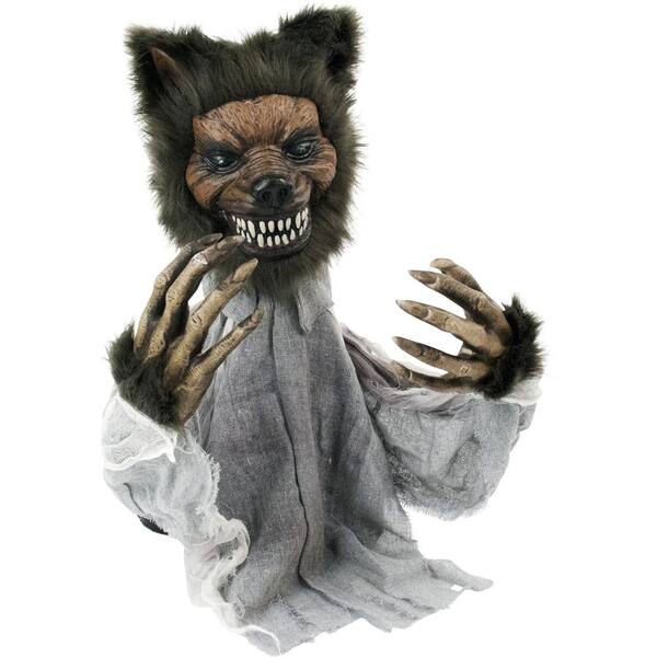 Motion Activated Animatronic Werewolf Details about   70 in 