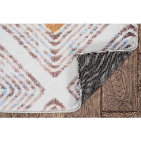Harpe Faux Rabbit Ivory & Tan 8x10 Area Rug