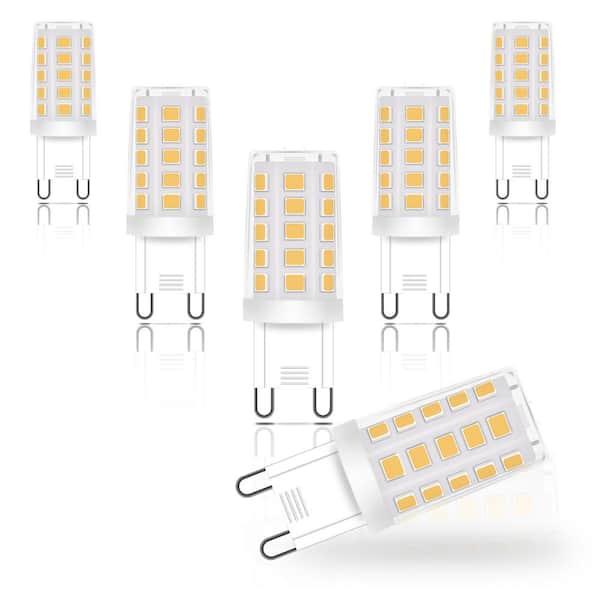 3.2-Watt (30-Watt Equivalent), G9/Bi-Pin Base Cool White (4000K) Non-Dimmable Light Bulb, (Set of 6)